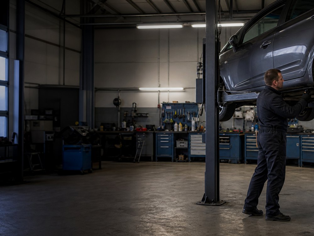 Bendras Autoservisas Amigo dirbtuvių vaizdas